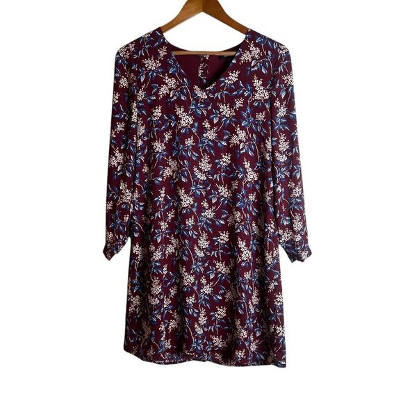 Madewell floral long sleeve shift dress. Size xxs - Picture 1 of 8